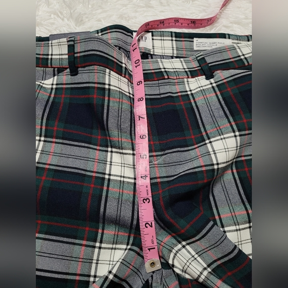 NWT Gap Plaid  Signature Skinny Ankle Pants Size 14 - Picture 5 of 9
